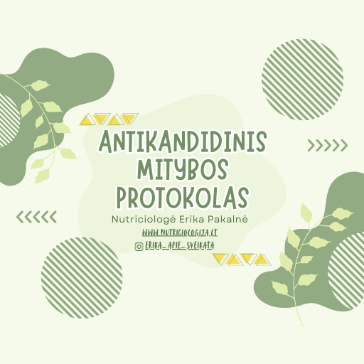Antikandidinis mitybos protokolas – moksliškai pagrįsta mityba Candida balansui atkurti